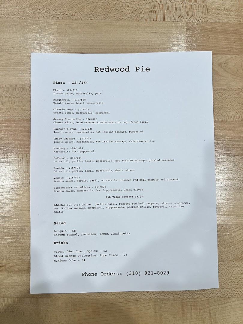 Redwood Pie