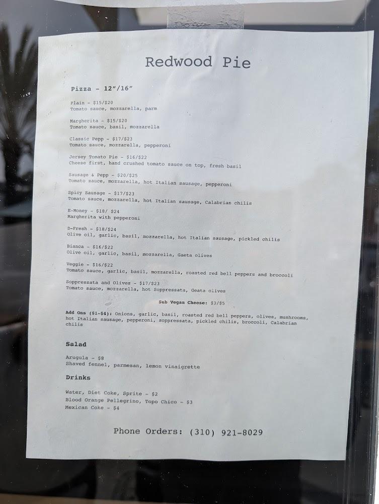 Redwood Pie Menu image 4